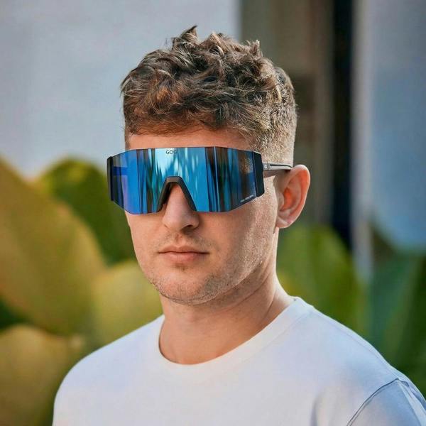 GOG Eyewear Unisex UV400 HDX Contrast Cycling Sunglasses with Mirror Scratch-Resistant Lens