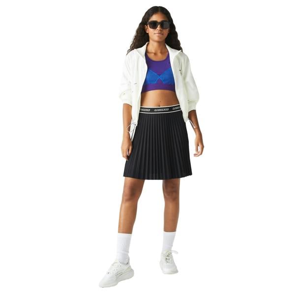 Lacoste Womens/Ladies Pleated Elasticated Waist Skirt - Black - 