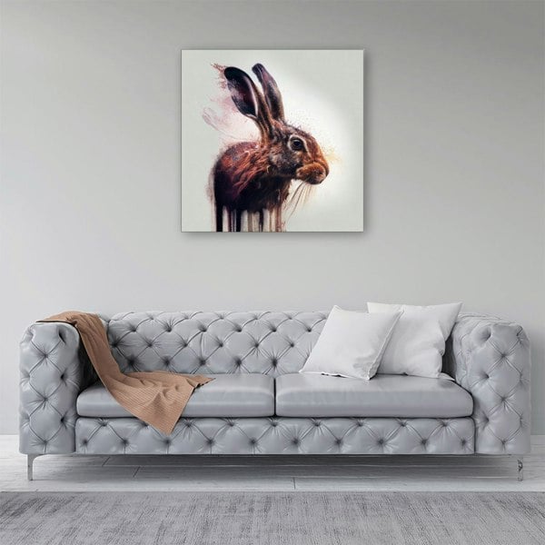 Warren Reed Hare Face Splashart Canvas