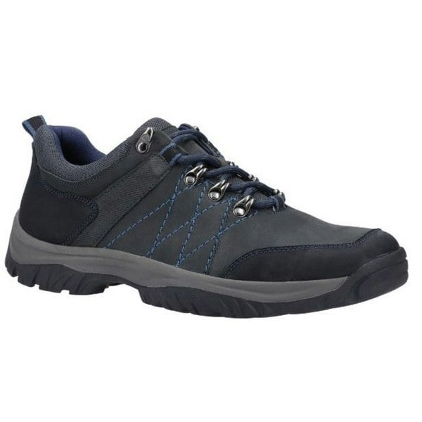 Cotswold Mens Toddington Lace Up Nubuck Leather Shoe - Navy