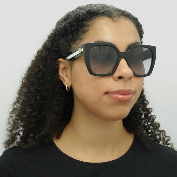 Gucci Sunglasses GG1300S 004 Black Grey Gradient
