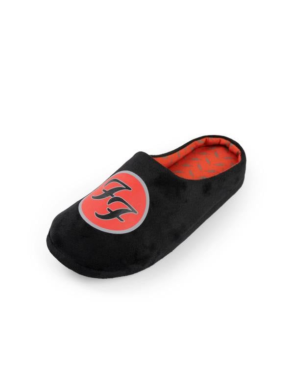 Foo Fighters Mens Black Logo Mule Slippers