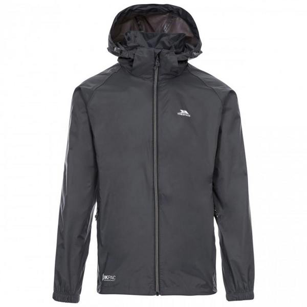 Trespass Qikpac X Unisex Packaway Jacket - Flint - 