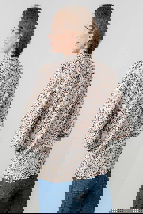 Lily & Me Luna Cotton Lace Insert Blouse Pink