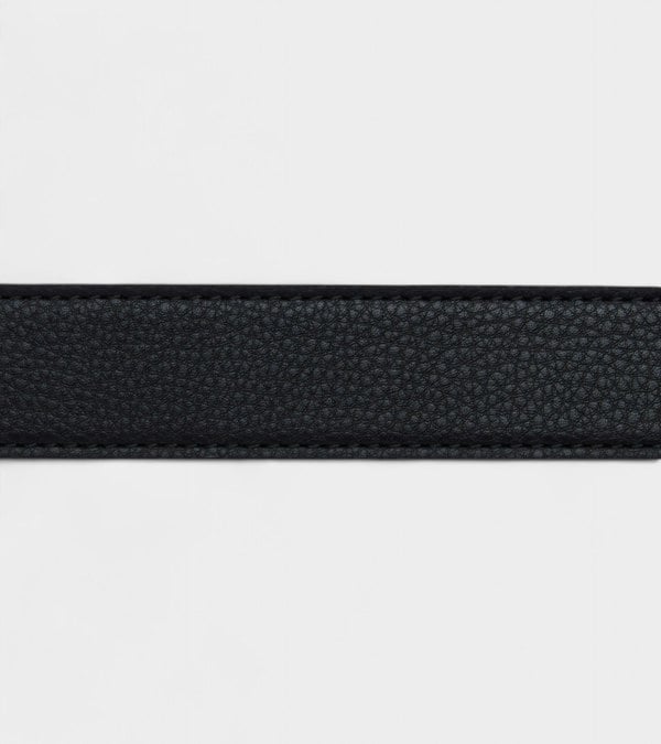 Votch Milo Vegan Bio-Based Bamboo Contrast belt in black