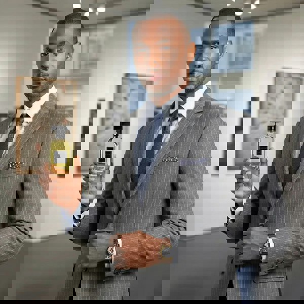 Anfar Midnight Homme Intense 100ml Extrait Parfum luxury suit display