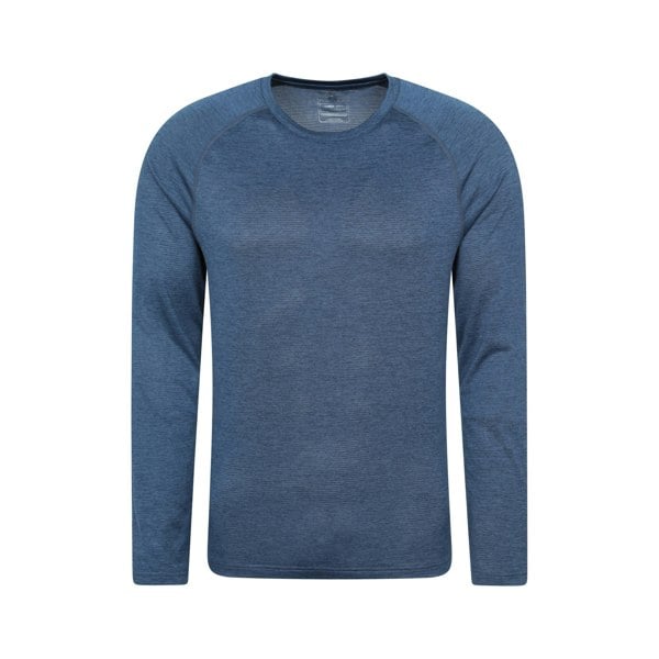 Mountain Warehouse Mens Pulse IsoCool Long-Sleeved T-Shirt - Dark Blue