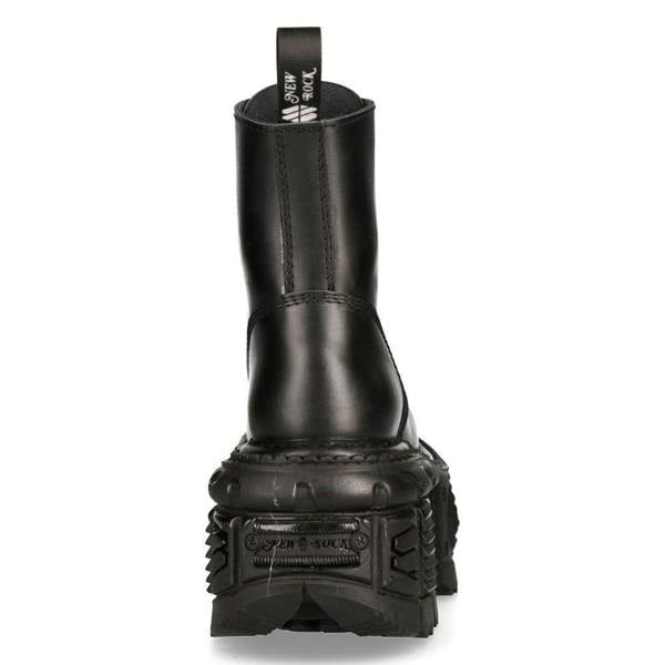 New Rock Unisex Military Techno Platform Boots- M-MILI084N-S5