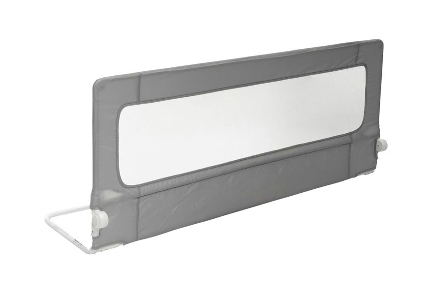 Safetots Extra Tall Bed Rail, Grey 140cm Wide x 60cm Tall, Toddler Bed Guard For Safety