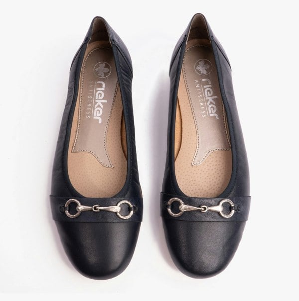 Rieker L9360-14 Womens Shoes - Blue