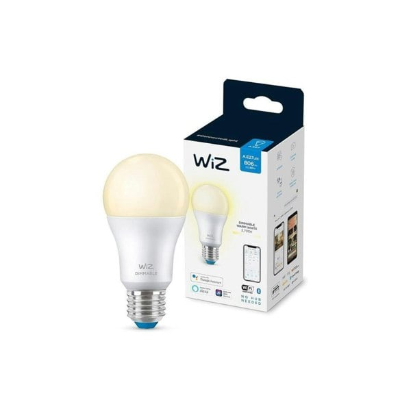 WiZ A60 E27 Screw Mount Dimmable Smart Lightbulb