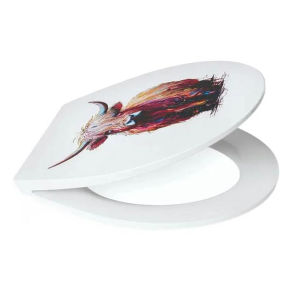 Blue Canyon Hamish the Highland Cow Soft Close Toilet Seat