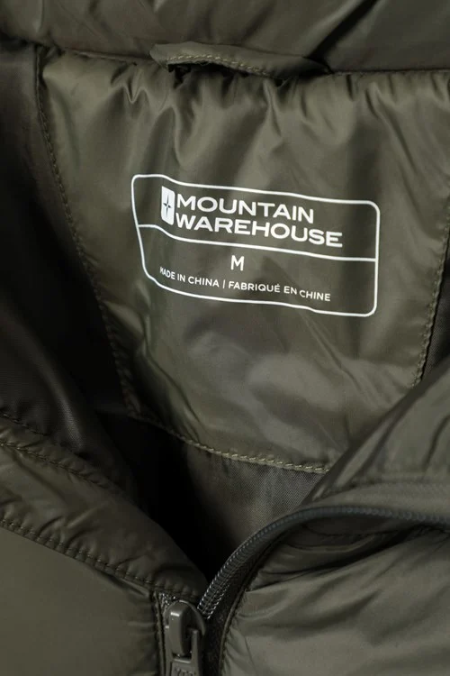 Mountain Warehouse Mens Essentials Lightweight Padded Jacket - Khaki