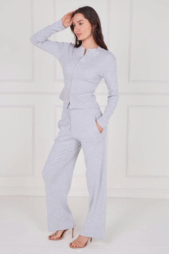Ribbed Button-Up Co-Ord Set