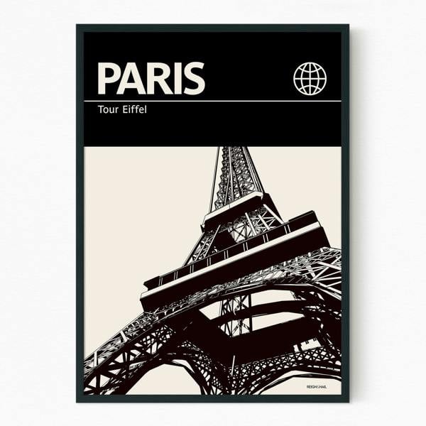 Reign&Hail Paris - Graphic Travel Poster