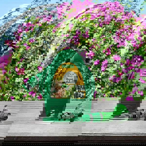 Gr8 Garden Garden Hose Reel Watering Gun Compact Portable Hose Pipe Cart Sprayer 10M 32 FT