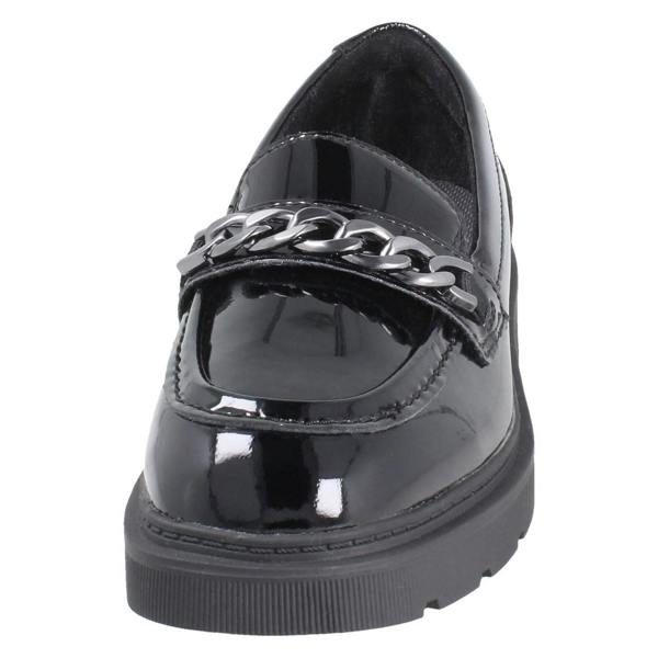 Clarks Girls Clarks Chunky Square Toe Loafer School Shoes Eris Edge
