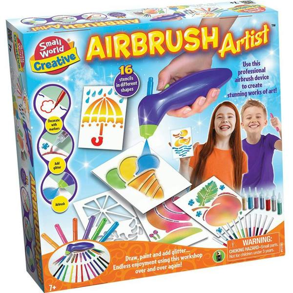 Small World Toys Creative Airbrush Artist Kit - Blue