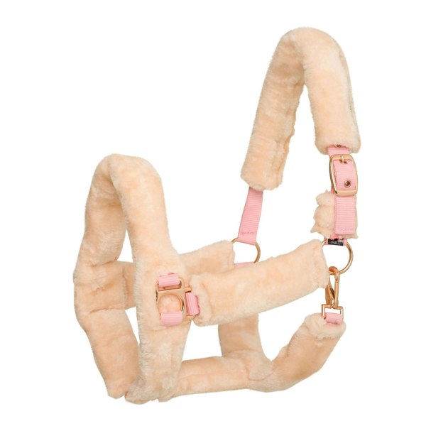 Imperial Riding IRHGo Star Faux Fur Horse Headcollar - Classy Pink