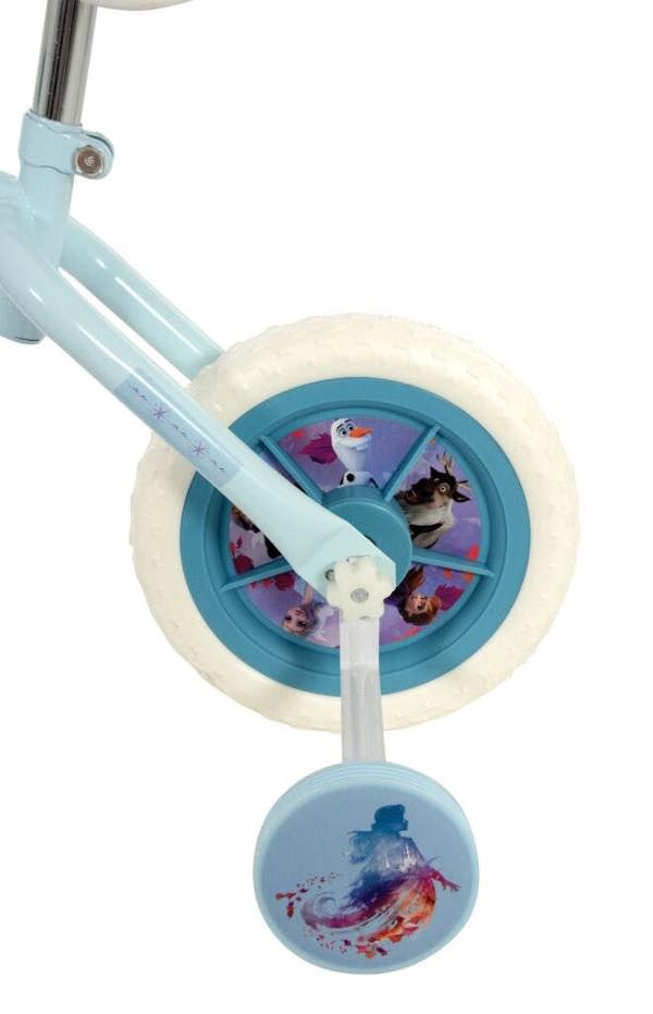 MV Sports MV Frozen 2 Kids 2-In-1 10" Training Bike - Balance/Pedal w/ Stabilisers