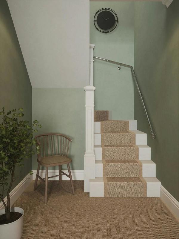 The Radway Chrome double winder handrail system