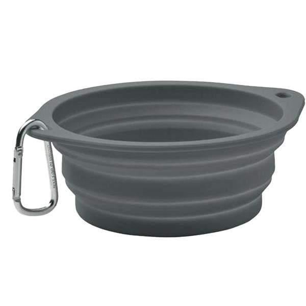 MidOcean Kolapdier 350ml Collapsible Dog Bowl - Stone Grey - 