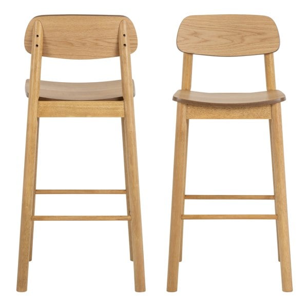 Furniture To Go Barlow Oak Bar Stool Set of 2