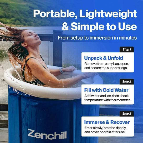 Zenchill Cold Therapy Starter Bundle - Portable Ice Bath + Gifts