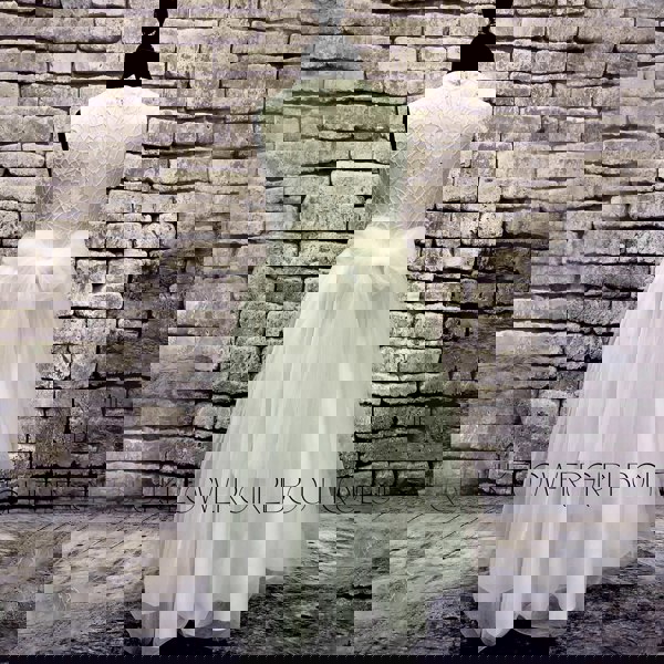 Visara Isabella Flower Dress - White