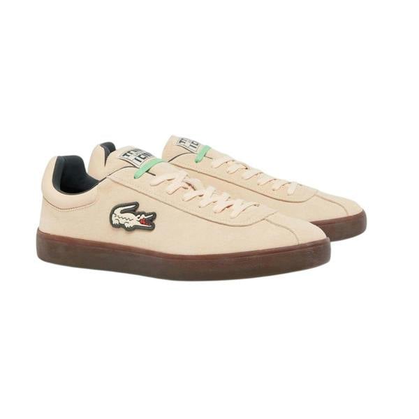 Lacoste Mens Baseshot Suede Trainers - Pink - 