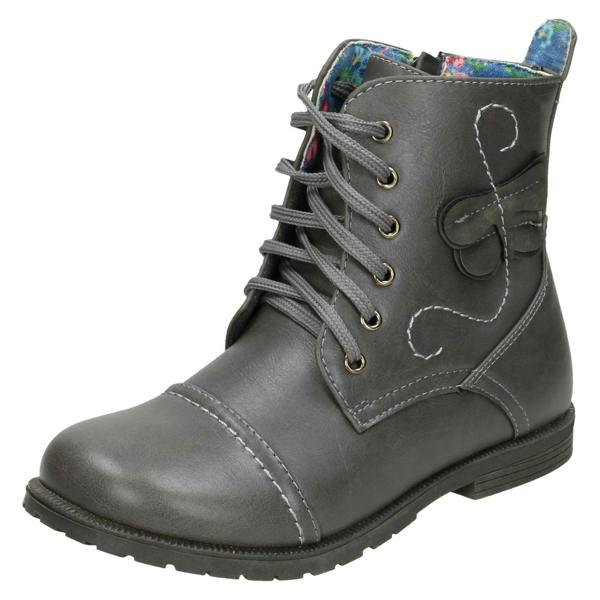 Cutie Girls Cutie Ankle Boots with Butterfly Detail