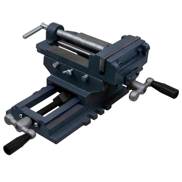Berkfield Manually Operated Cross Slide Drill Press Vice 150 mm