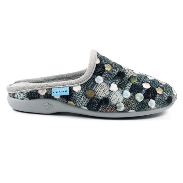 Lunar Women's Crackle Slippers - Grey