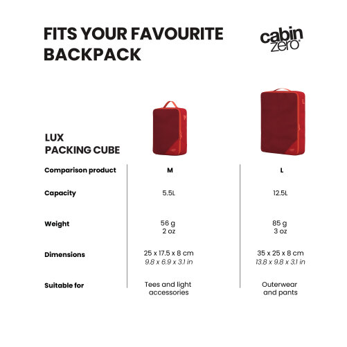 CabinZero Classic Packing Cube (Large), Rollable Organiser with Mesh Window for Bulkier Items