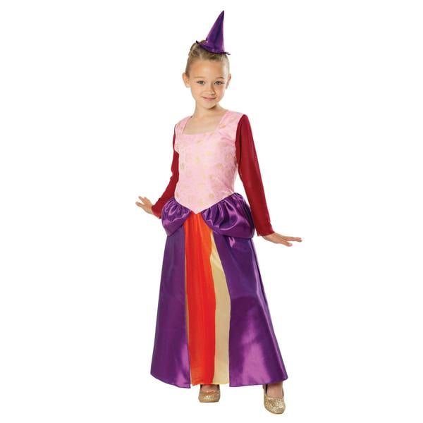 Bristol Novelty Girls Zodiac Witch Costume - Purple/Red/Pink - 