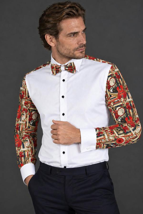 Claudio Lugli Showtime Music Note Tuxedo Shirt