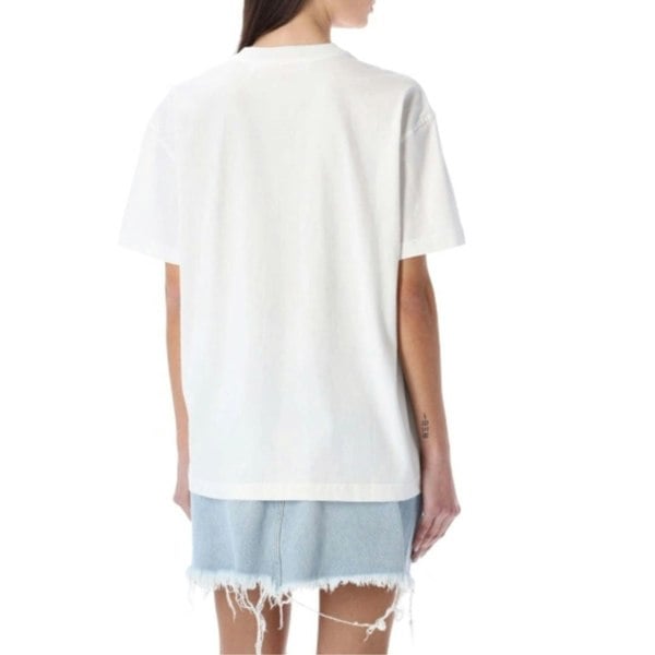 Off-White 70s Type Logo Casual Tee White T-Shirt XXS