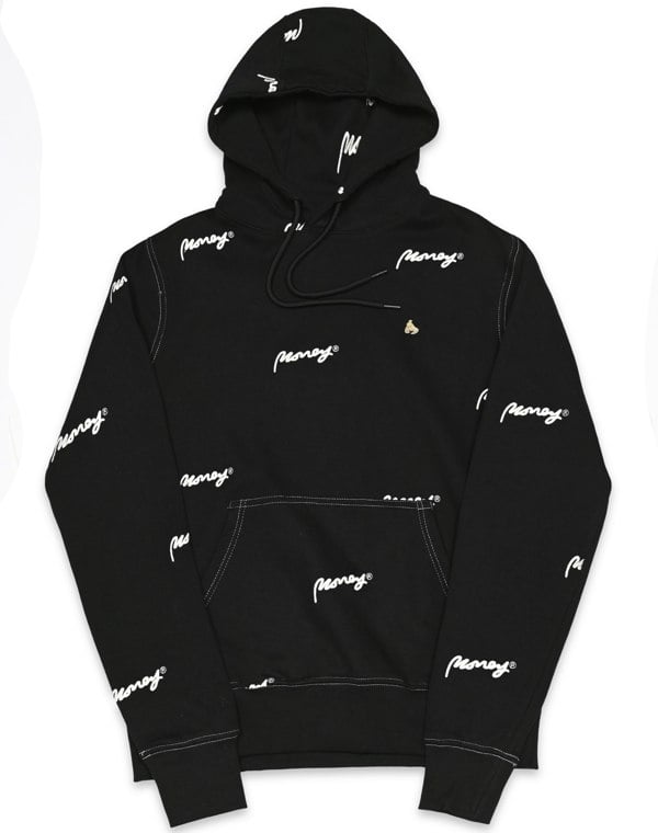 Money Sig Embroidered Hood Black