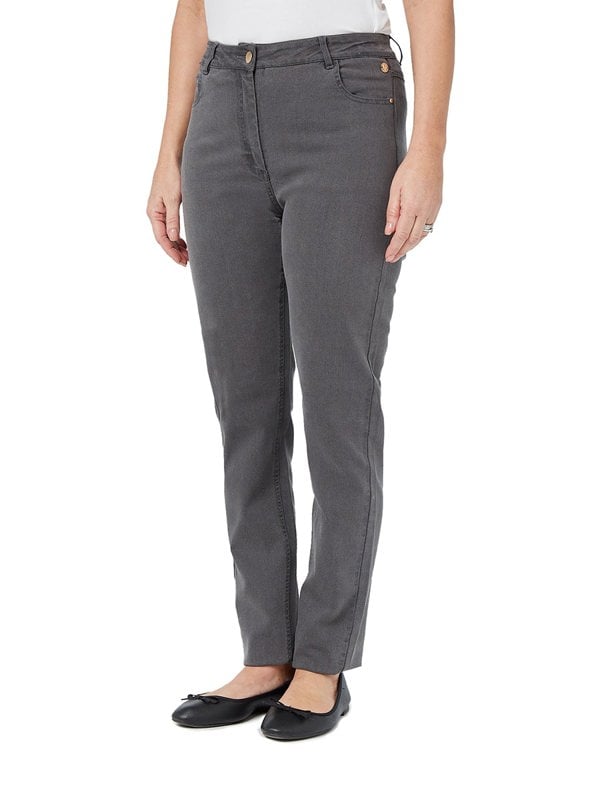 PennyPlain 5 Pocket Jeans - Pewter Short