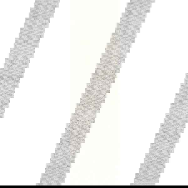 Moodi Shaggy Cream Rug, soft & fluffy pile, tartan design | THE RUGS