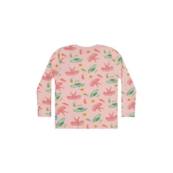 Luca and Rosa Girls pull on pyjamas - ballet print