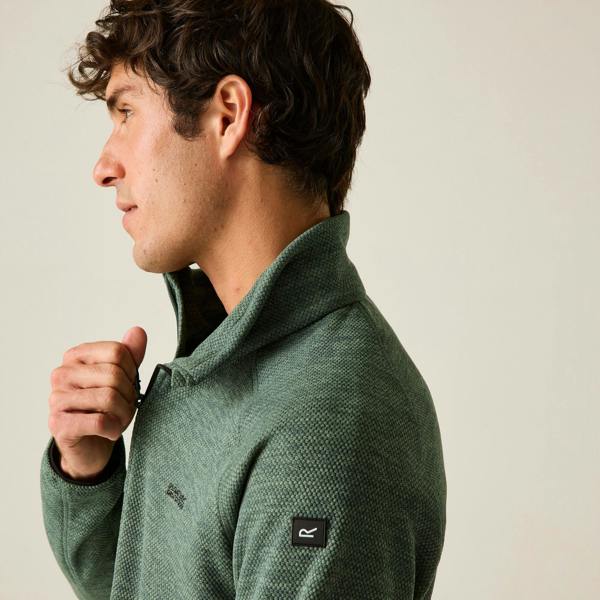 Regatta Mens Harrow Full Zip Fleece Jacket - Dark Forest Green - 
