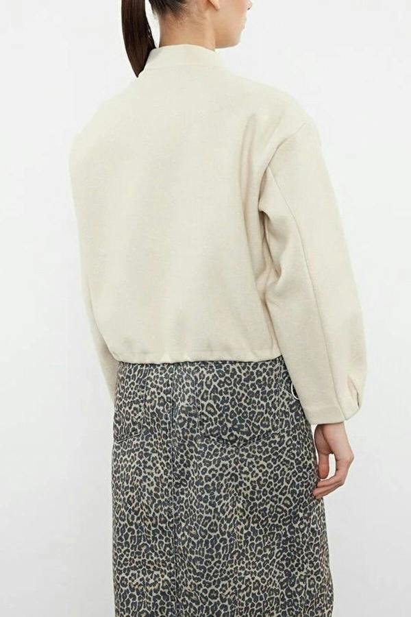 WOVCOR Cashmere Bomber Jacket Coat