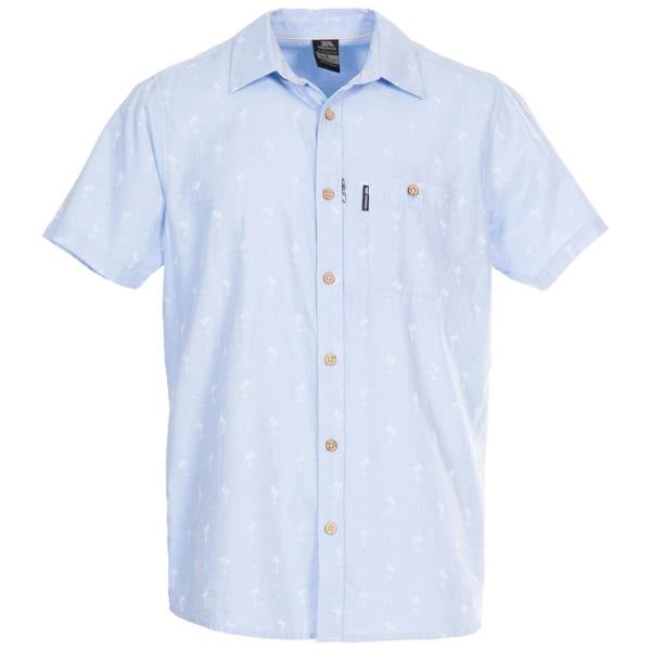 Trespass Mens Slapton Palm Shirt - Pale Blue