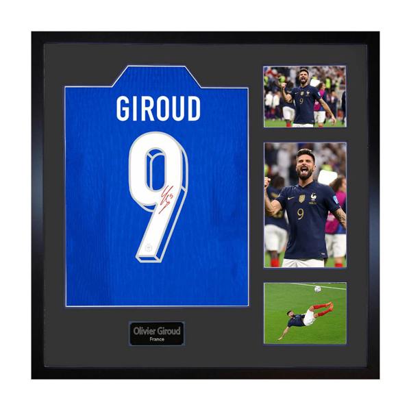 Olivier Giroud Signed France Shirt Elite Frame