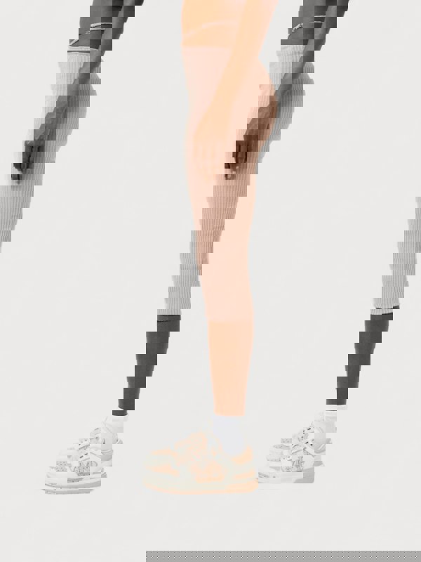 Amiri Ribbed Staggered Midi Skirt Pink - Supplied FashionAmiri