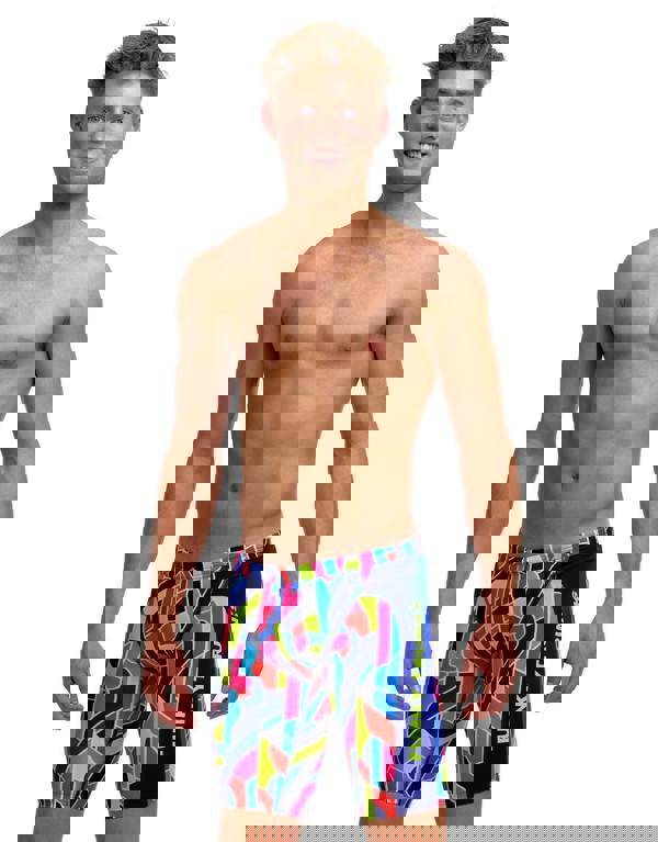 Funky Trunks Boys Fault Lines Swim Training Jammer - Blue