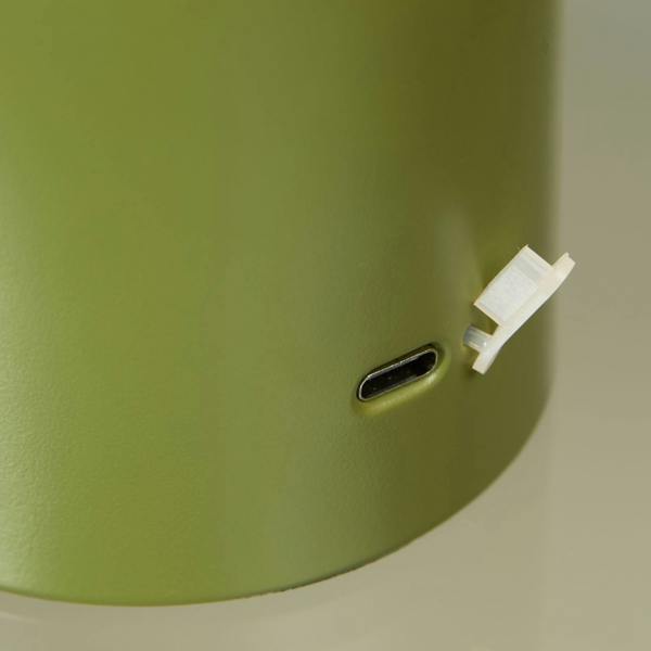 Pagazzi Lighting Tina Olive Green LED Rechargeable Touch Table Lamp