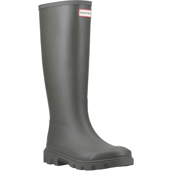 Hunter Downpour Tall Boot Rubber Men's Wellington Boots - Dark Olive