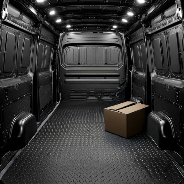 Nicoman Non-Slip Recycled Rubber Flooring Rolls - Diamond Pattern